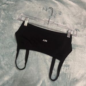 Black Set Active sports bra - size small